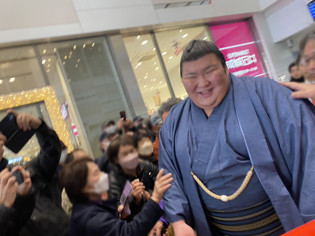 熱海富士関　駅前凱旋イベント